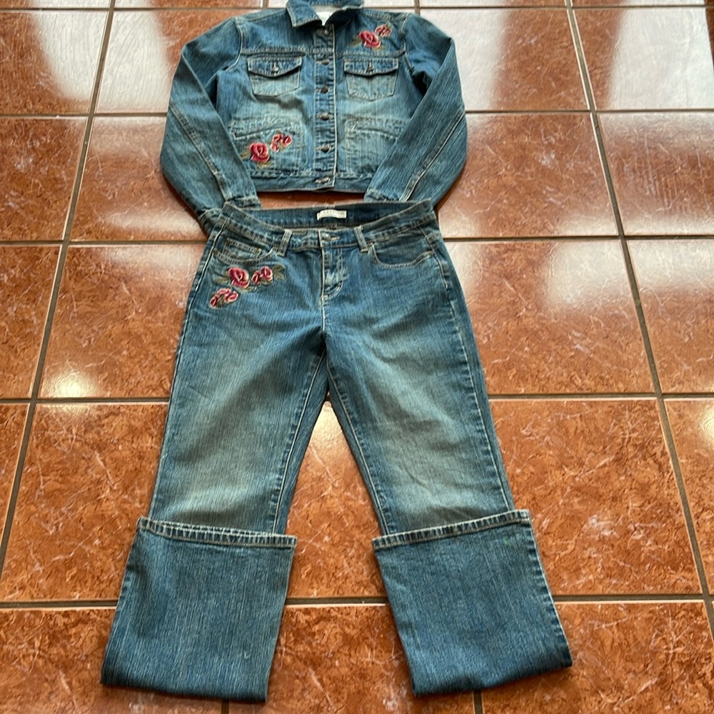 Crazy Horse pant suit , M jacket 6 jeans by Liz Claiborne